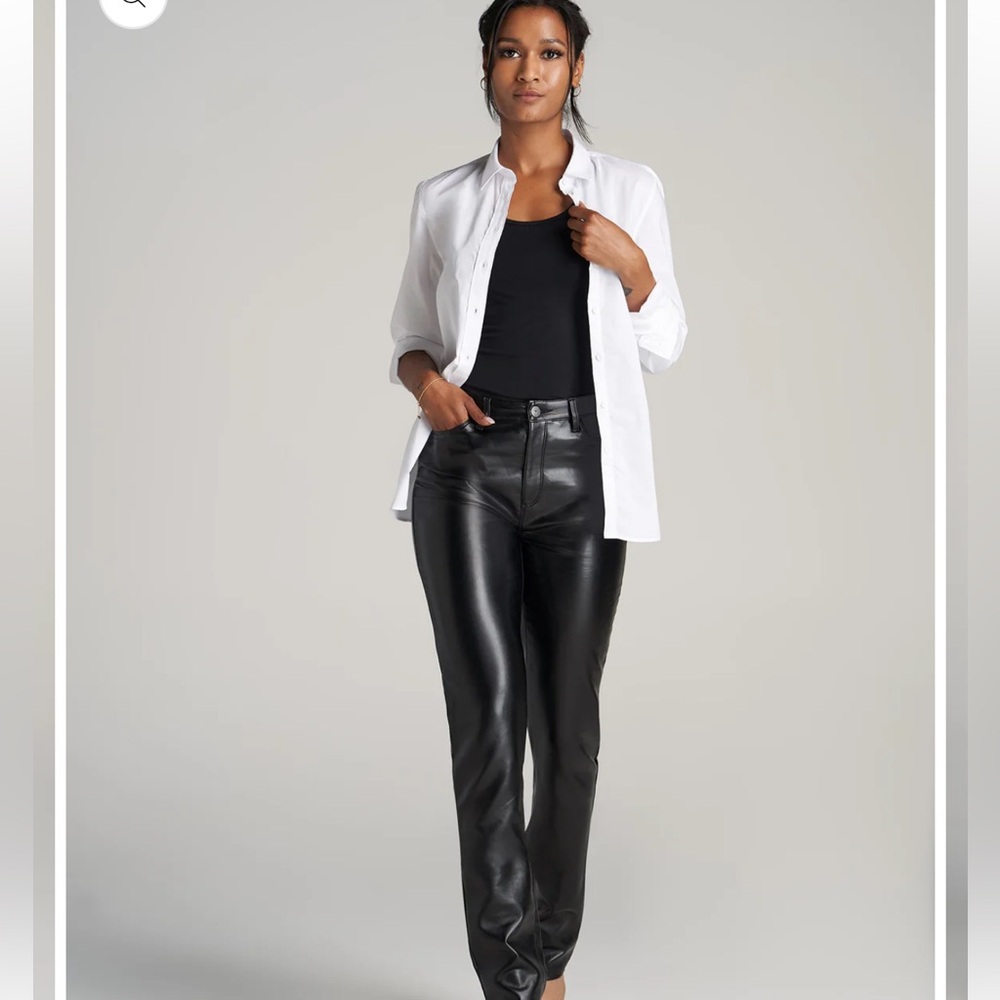 7 for all mankind fake leather pants